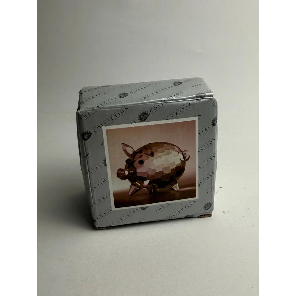Crystal Pig Figurine Animal Sculpture Decor Gift With Original Box‎ Small
